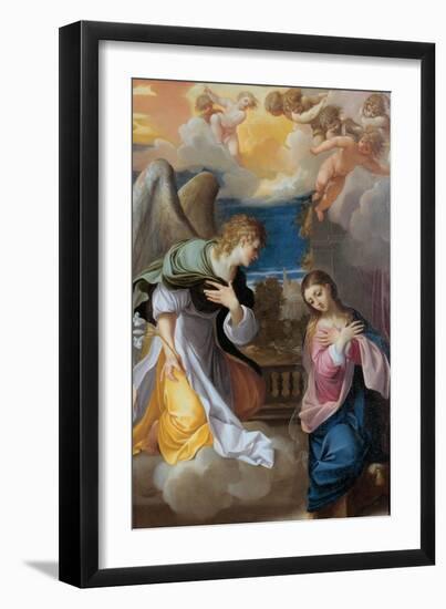 The Annunciation, 1603-1604-Lodovico Carracci-Framed Giclee Print
