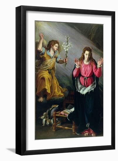 The Annunciation, 1603-Alessandro Allori-Framed Giclee Print