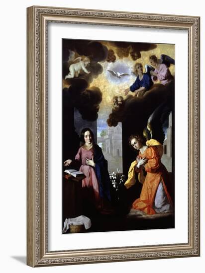 The Annunciation, 1638-39-Francisco de Zurbarán-Framed Giclee Print
