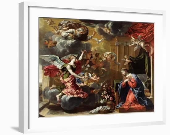 The Annunciation, 1651-52-Charles Poerson-Framed Giclee Print