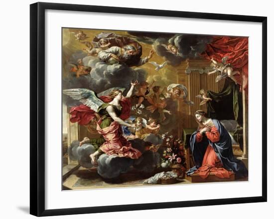 The Annunciation, 1651-52-Charles Poerson-Framed Giclee Print