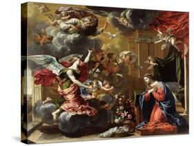 The Annunciation, 1651-52-Charles Poerson-Stretched Canvas