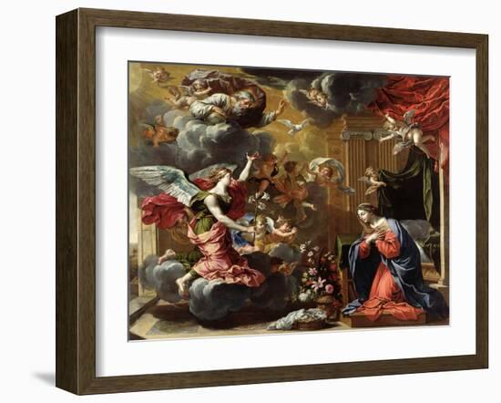 The Annunciation, 1651-52-Charles Poerson-Framed Giclee Print