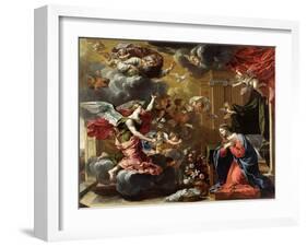 The Annunciation, 1651-52-Charles Poerson-Framed Giclee Print