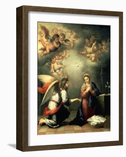 The Annunciation, 1655-65-Bartolomé Estéban Murillo-Framed Giclee Print