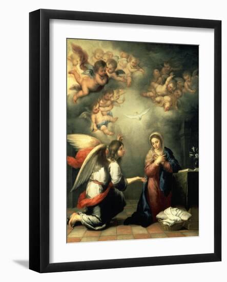 The Annunciation, 1655-65-Bartolomé Estéban Murillo-Framed Giclee Print