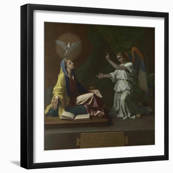 The Annunciation, 1657-Nicolas Poussin-Framed Premium Giclee Print