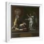 The Annunciation, 1657-Nicolas Poussin-Framed Premium Giclee Print