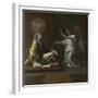 The Annunciation, 1657-Nicolas Poussin-Framed Giclee Print