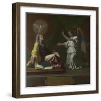 The Annunciation, 1657-Nicolas Poussin-Framed Giclee Print