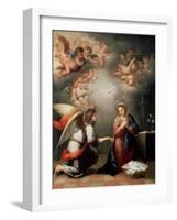 The Annunciation, 1660S-Bartolomé Esteban Murillo-Framed Giclee Print