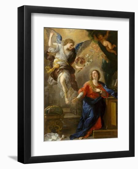 The Annunciation, 1672-Luca Giordano-Framed Giclee Print