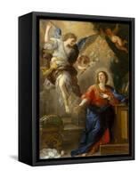 The Annunciation, 1672-Luca Giordano-Framed Stretched Canvas