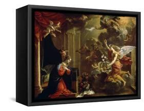 The Annunciation, 17th Century-Eustache Le Sueur-Framed Stretched Canvas