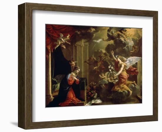 The Annunciation, 17th Century-Eustache Le Sueur-Framed Giclee Print