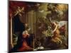 The Annunciation, 17th Century-Eustache Le Sueur-Mounted Giclee Print