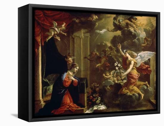 The Annunciation, 17th Century-Eustache Le Sueur-Framed Stretched Canvas