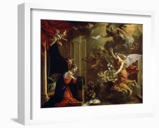 The Annunciation, 17th Century-Eustache Le Sueur-Framed Giclee Print