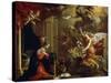 The Annunciation, 17th Century-Eustache Le Sueur-Stretched Canvas