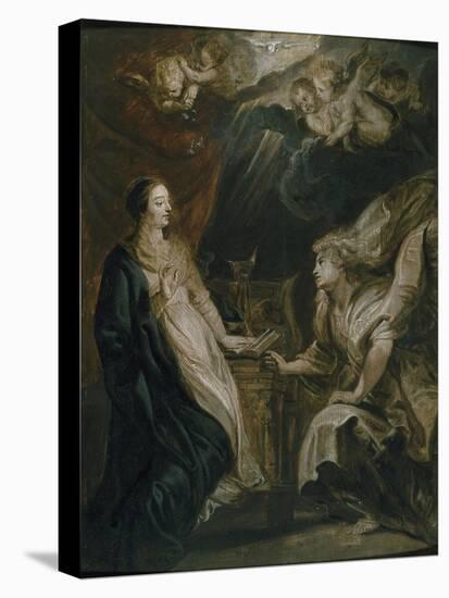 The Annunciation, 17th Century-Peter Paul Rubens-Stretched Canvas