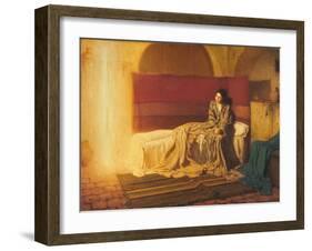 The Annunciation, 1898 (Oil on Canvas)-Henry Ossawa Tanner-Framed Giclee Print