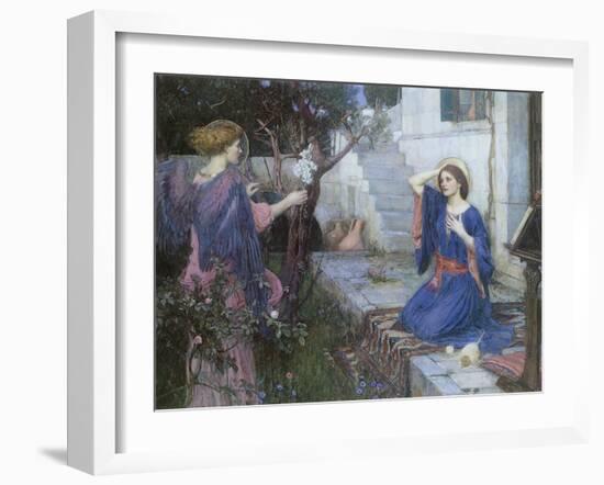 The Annunciation, 1914-John William Waterhouse-Framed Premium Giclee Print