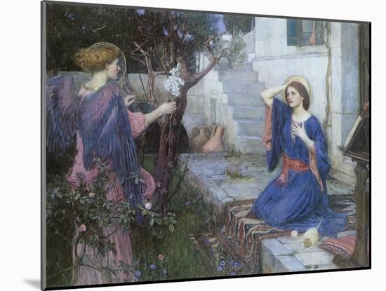 The Annunciation, 1914-John William Waterhouse-Mounted Giclee Print