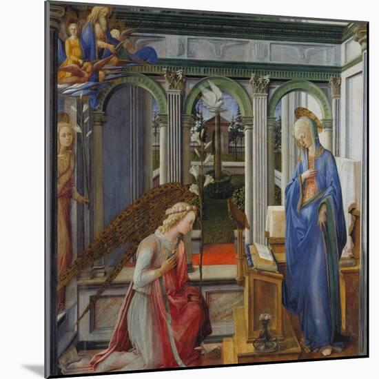 The Annunciation, about 1450-Fra Filippo Lippi-Mounted Giclee Print