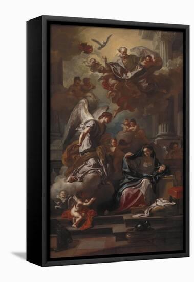 The Annunciation, after 1733-Francesco Solimena-Framed Stretched Canvas