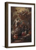 The Annunciation, after 1733-Francesco Solimena-Framed Giclee Print