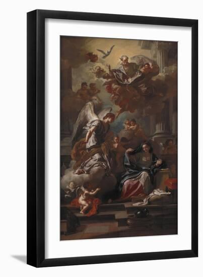 The Annunciation, after 1733-Francesco Solimena-Framed Giclee Print