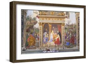 The Annunciation, Altarpiece of the Carafa Chapel, 1488-93-Filippino Lippi-Framed Giclee Print