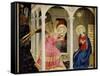 The Annunciation Altarpiece with Predella with Life and Death of Virgin Mary-Fra Angelico-Framed Stretched Canvas