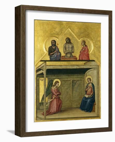 The Annunciation and Christ Suffering, C.1351-75-Allegretto Nuzi-Framed Giclee Print