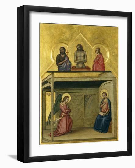 The Annunciation and Christ Suffering, C.1351-75-Allegretto Nuzi-Framed Giclee Print