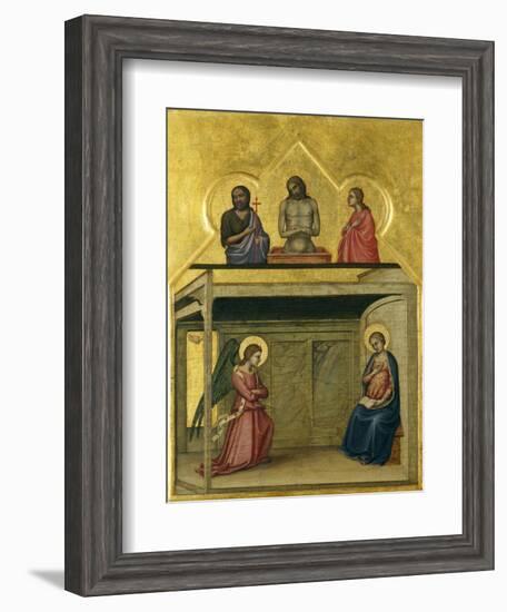 The Annunciation and Christ Suffering, C.1351-75-Allegretto Nuzi-Framed Giclee Print