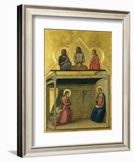 The Annunciation and Christ Suffering, C.1351-75-Allegretto Nuzi-Framed Giclee Print