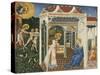 The Annunciation and Expulsion from Paradise, C. 1435-Giovanni di Paolo di Grazia-Stretched Canvas
