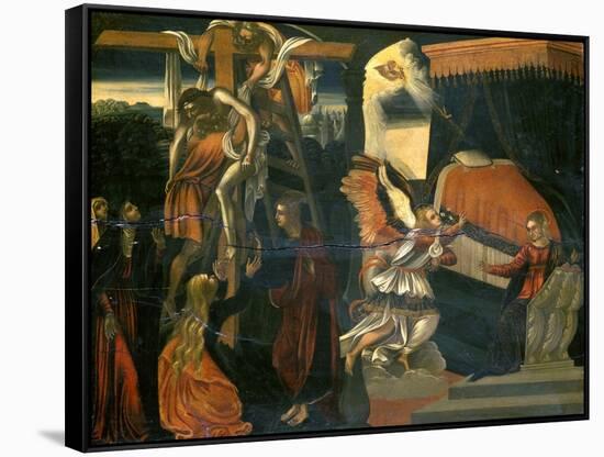 The Annunciation and the Deposition-null-Framed Stretched Canvas