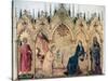 'The Annunciation and Two Saints', 1333. Artist: Simone Martini-Simone Martini-Stretched Canvas