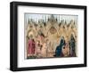 'The Annunciation and Two Saints', 1333. Artist: Simone Martini-Simone Martini-Framed Giclee Print