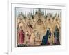 'The Annunciation and Two Saints', 1333. Artist: Simone Martini-Simone Martini-Framed Giclee Print