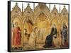 The Annunciation and Two Saints (Annunciazione E Due Santi)-Simone Martini-Framed Stretched Canvas