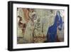 The Annunciation and Two Saints, (Detail), 1333-Simone Martini-Framed Giclee Print