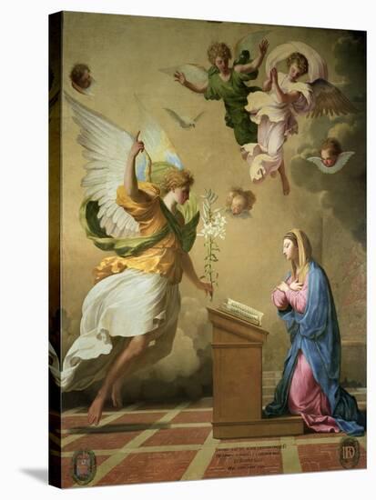 The Annunciation, Before 1652-Eustache Le Sueur-Stretched Canvas