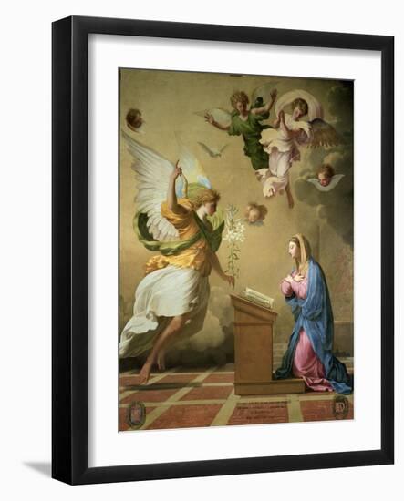 The Annunciation, Before 1652-Eustache Le Sueur-Framed Giclee Print