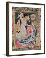 The Annunciation, Brussels Workshop, C.1510 (Tapestry)-Flemish-Framed Giclee Print