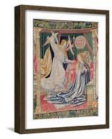 The Annunciation, Brussels Workshop, C.1510 (Tapestry)-Flemish-Framed Giclee Print