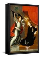 The Annunciation by Juan Correa de Vivar-Juan Correa de Vivar-Framed Stretched Canvas