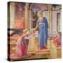 The Annunciation, C.1440-5 (Oil on Panel)-Fra Filippo Lippi-Stretched Canvas